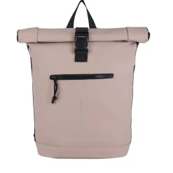 New Rebels Mart New York Altrosa 21L Rucksack Rolltop Wasserabweisend Laptop 15.6