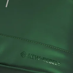 New Rebels Mart New York Metallic Grün 21L Rucksack Rolltop Wasserabweisend Laptop 15.6