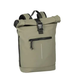 New Rebels Mart New York Taupe 21L Rucksack Rolltop Wasserabweisend Laptop 15.6"