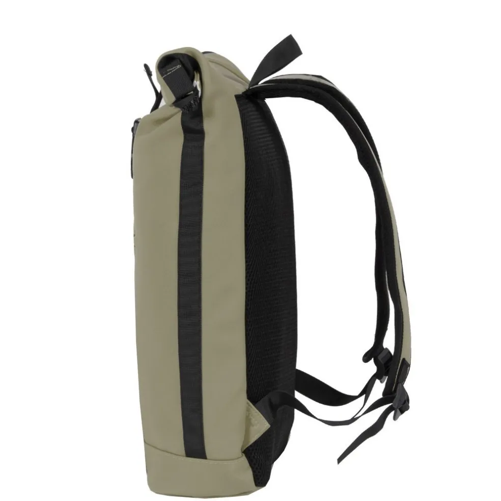 New Rebels Mart New York Taupe 21L Rucksack Rolltop Wasserabweisend Laptop 15.6"