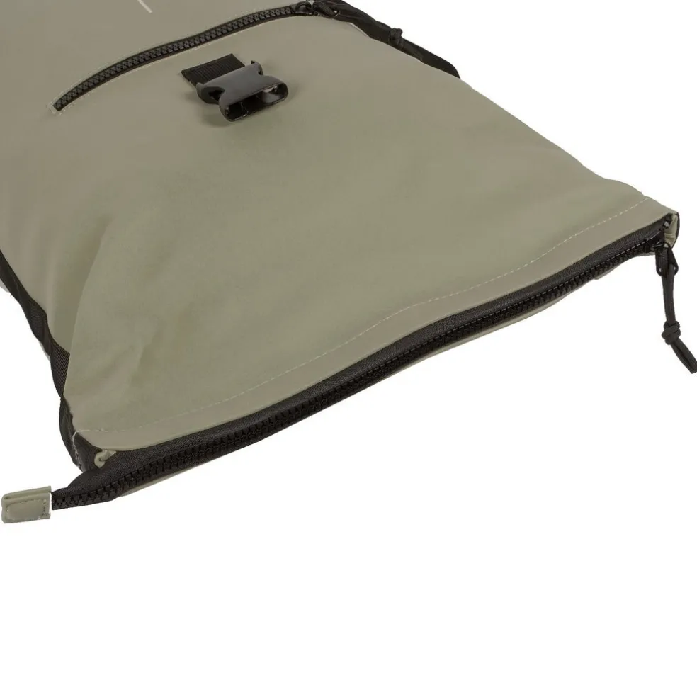 New Rebels Mart New York Taupe 21L Rucksack Rolltop Wasserabweisend Laptop 15.6"