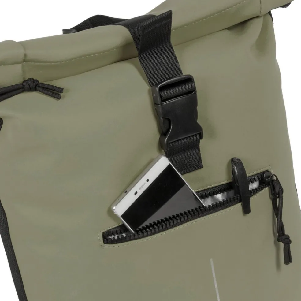 New Rebels Mart New York Taupe 21L Rucksack Rolltop Wasserabweisend Laptop 15.6"