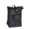 New Rebels Mart New York Camouflage Army Dunkel 21L Rucksack Rolltop Wasserabweisend Laptop 15.6"