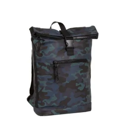 New Rebels Mart New York Camouflage Army Dunkel 21L Rucksack Rolltop Wasserabweisend Laptop 15.6