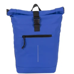 New Rebels Mart New York Kobaltblau 21L Rucksack Rolltop Wasserabweisend Laptop 15.6