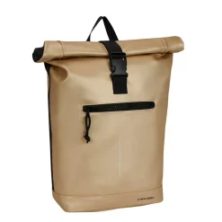 New Rebels Mart New York Metallic Gold 21L Rucksack Rolltop Wasserabweisend Laptop 15.6"