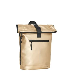 New Rebels Mart New York Metallic Gold 21L Rucksack Rolltop Wasserabweisend Laptop 15.6