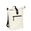 New Rebels Mart New York Off Weiß 21L Rucksack Rolltop Wasserabweisend Laptop 15.6"