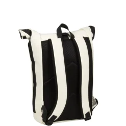 New Rebels Mart New York Off Weiß 21L Rucksack Rolltop Wasserabweisend Laptop 15.6