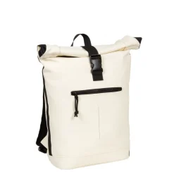 New Rebels Mart New York Off Weiß 21L Rucksack Rolltop Wasserabweisend Laptop 15.6