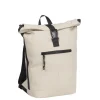 New Rebels Mart New York Beige 21L Rucksack Rolltop Wasserabweisend Laptop 15.6"