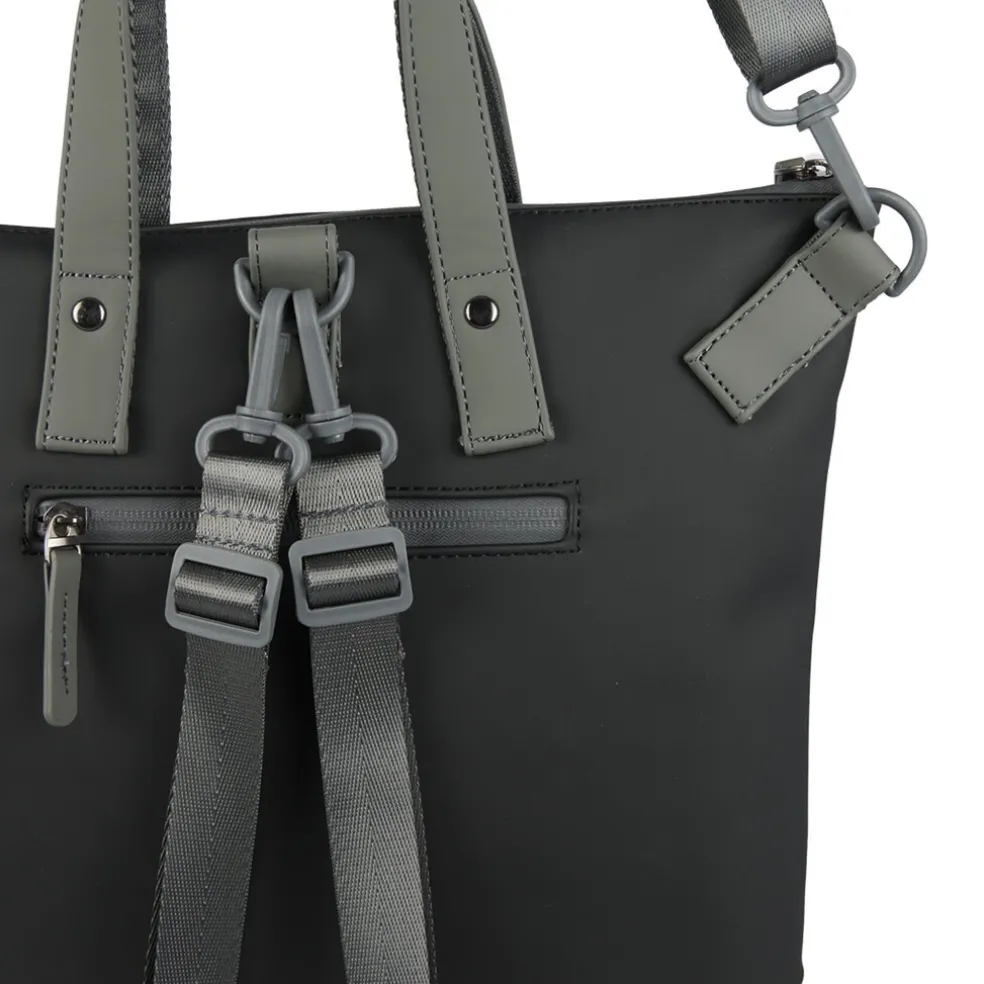 New Rebels Matteo Trenton Schwarz 18L Rucksack Shopper Wasserabweisend