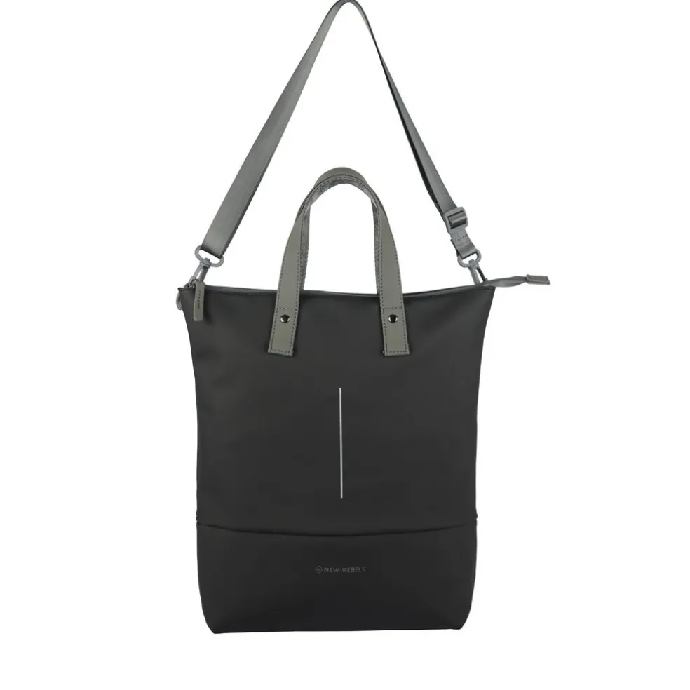 New Rebels Matteo Trenton Schwarz 18L Rucksack Shopper Wasserabweisend
