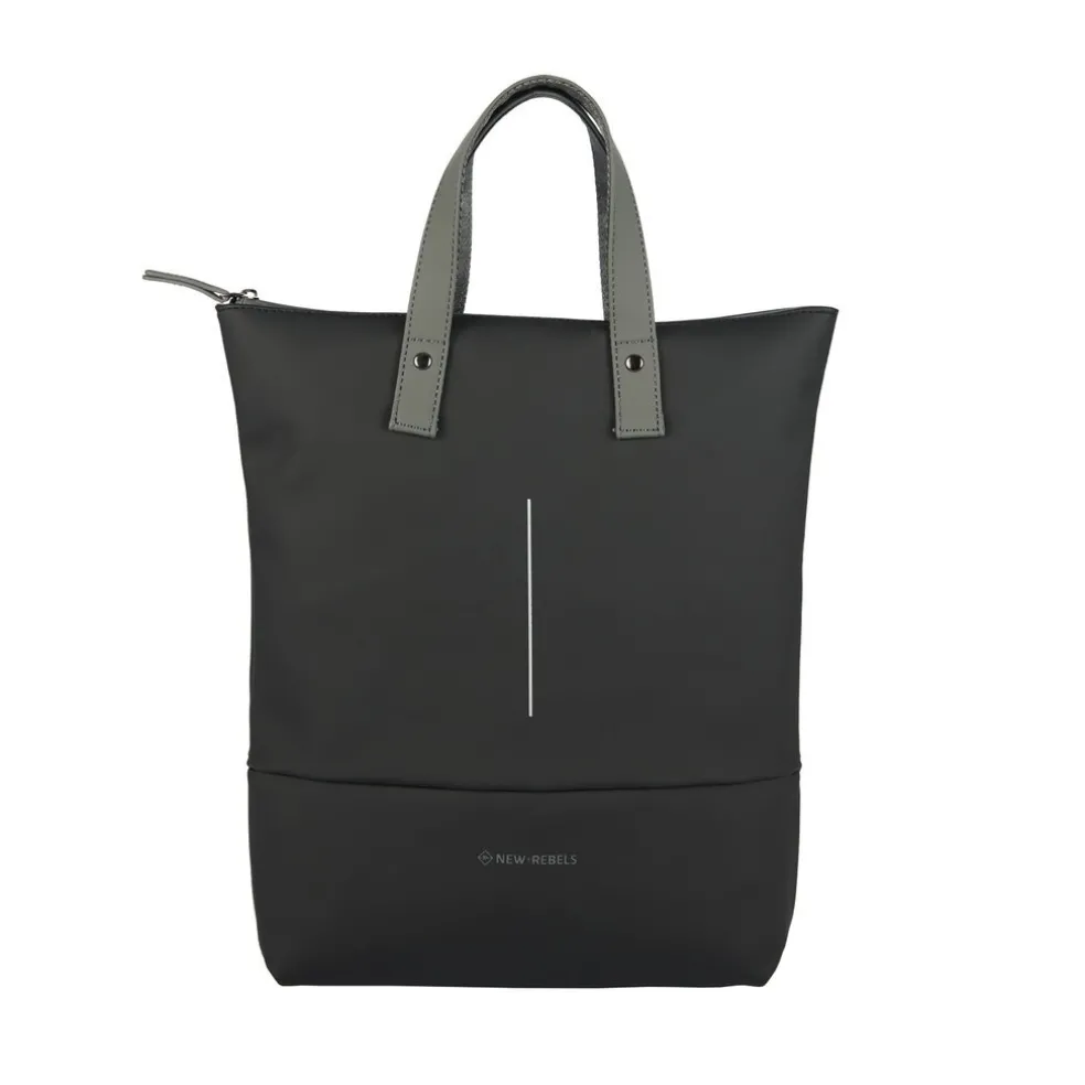 New Rebels Matteo Trenton Schwarz 18L Rucksack Shopper Wasserabweisend