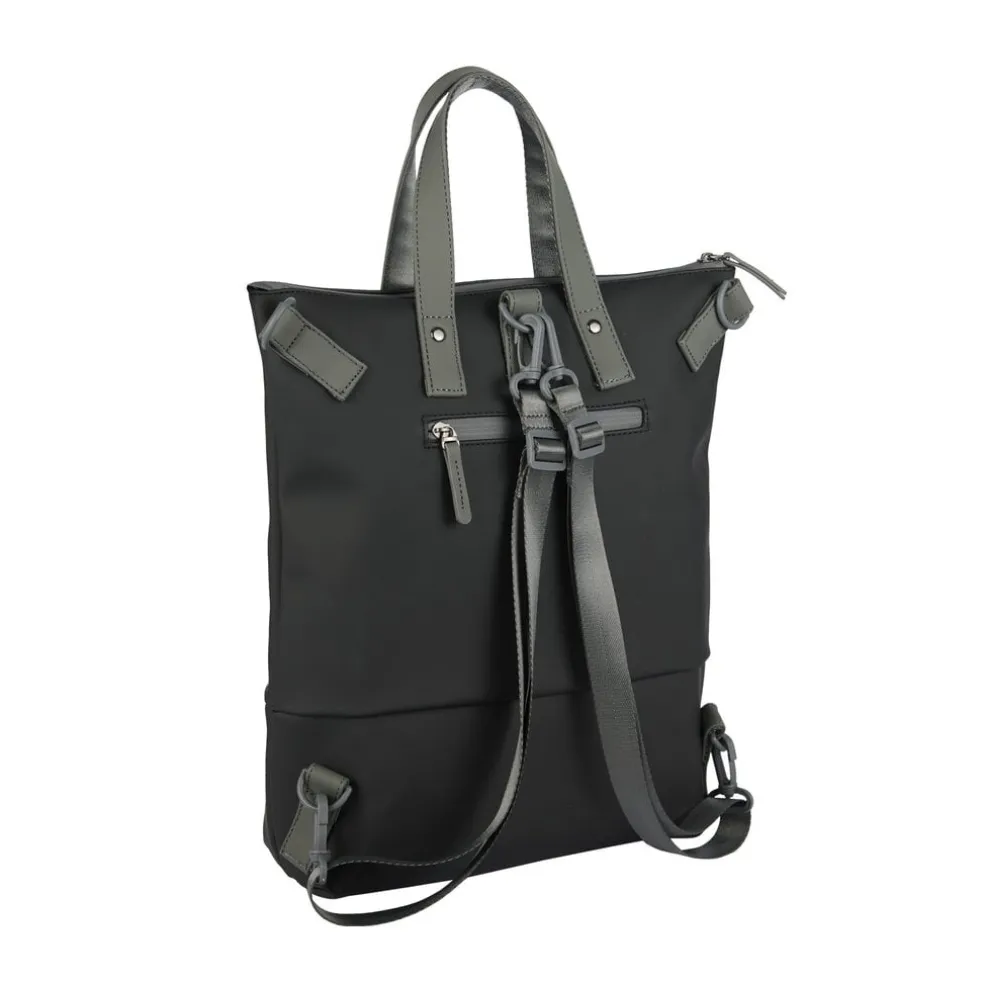 New Rebels Matteo Trenton Schwarz 18L Rucksack Shopper Wasserabweisend