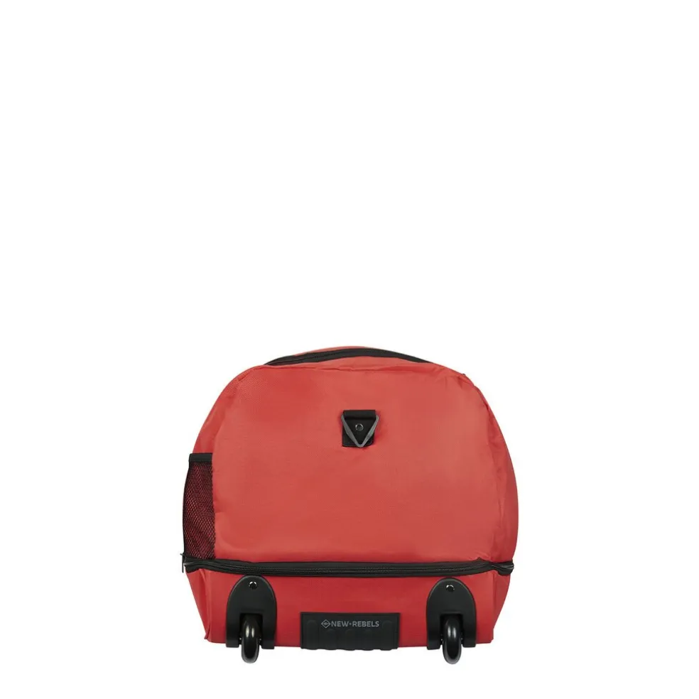 New Rebels Nevada Newark Rot 110L Rollbarer Trolley Reisetasche Wasserabweisend