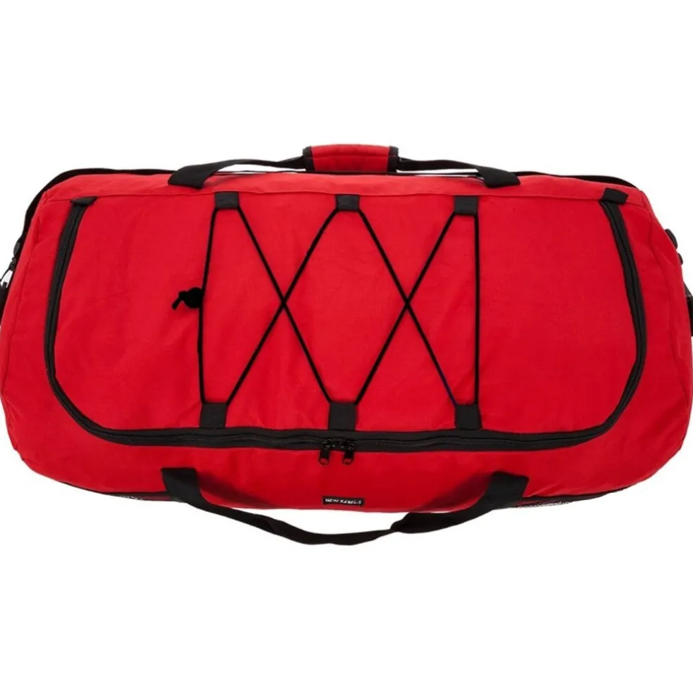 New Rebels Nevada Newark Rot 110L Rollbarer Trolley Reisetasche Wasserabweisend
