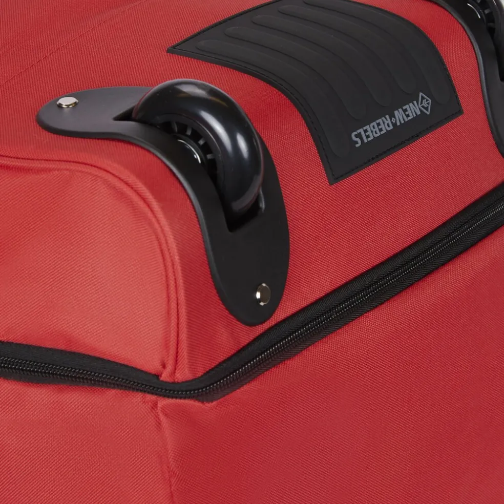 New Rebels Nevada Newark Rot 110L Rollbarer Trolley Reisetasche Wasserabweisend