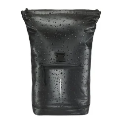 New Rebels New York Droplets Rolltop Rucksack Schwartz – Wasserabweisend – 21 Liter – Laptopfach