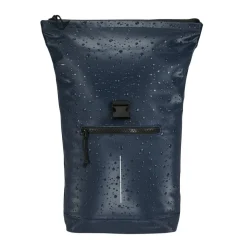New Rebels New York Droplets Rolltop Rucksack Marineblau Wasserabweisend 21 Liter Laptopfach