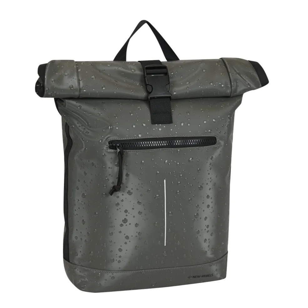 New Rebels New York Droplets - New York Rolltop Rucksack 21L Antracite
