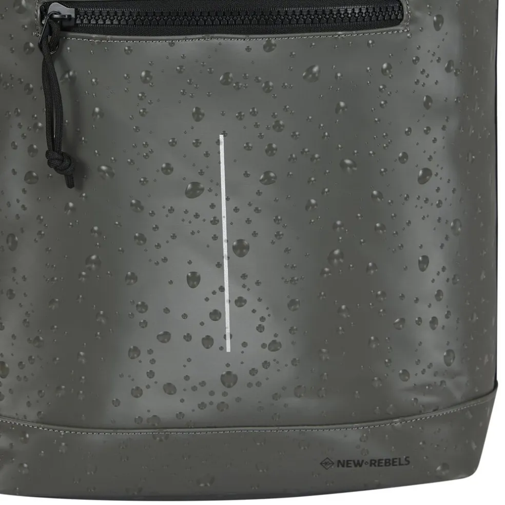 New Rebels New York Droplets - New York Rolltop Rucksack 21L Antracite