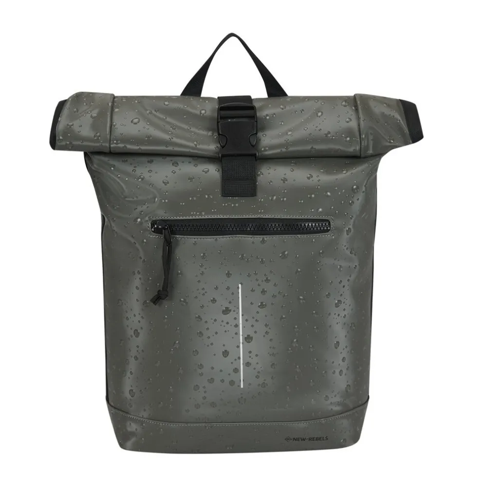 New Rebels New York Droplets - New York Rolltop Rucksack 21L Antracite