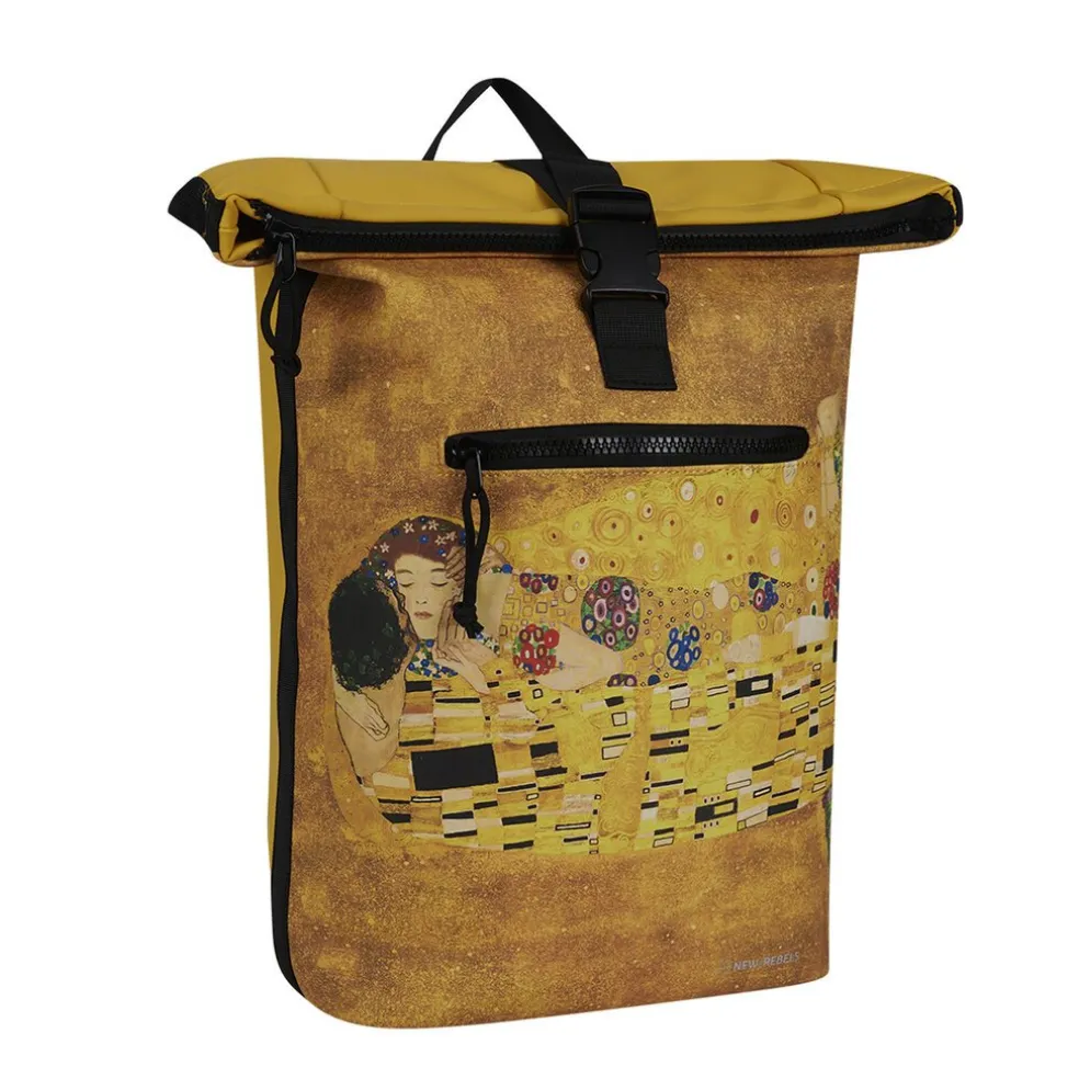 New Rebels New York Mart Art Gustavo 21L Rucksack Rolltop Wasserabweisend Laptop 15.6"