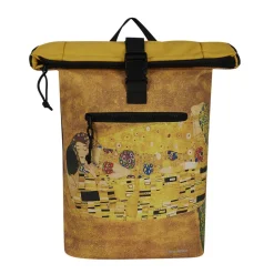 New Rebels New York Mart Art Gustavo 21L Rucksack Rolltop Wasserabweisend Laptop 15.6