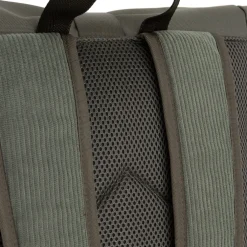 New Rebels New York Ribbi Rolltop Rucksack 17-21 l Schulranzen & Arbeitstasche Rippstoff-Laptop-Rucksack 15,6 Zoll Salbeigrün