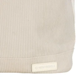 New Rebels New York Ribbi Rolltop Rucksack 17-21 l Schultasche & Arbeitstasche Rippstoff-Laptop-Rucksack 15,6 Zoll Beige