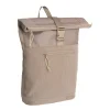 New Rebels New York Ribbi Rolltop Rucksack 17-21 l Schulranzen & Arbeitstasche Rippstoff-Laptop-Rucksack 15,6 Zoll Taupe