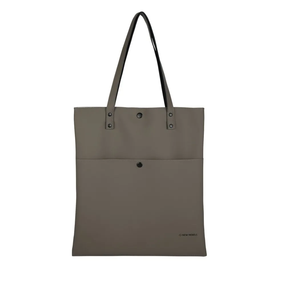 New Rebels Omar Kileen Taupe 6L Shopper Wasserabweisend Laptop 13"