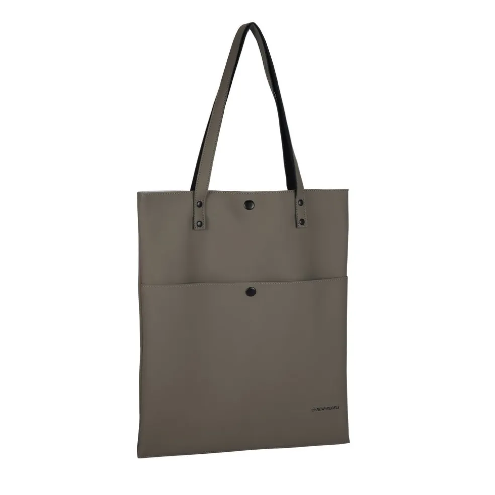 New Rebels Omar Kileen Taupe 6L Shopper Wasserabweisend Laptop 13"