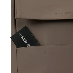 New Rebels Omar Lincoln Taupe 17L Rucksack mit Klappe Wasserabweisend Laptop 15.6