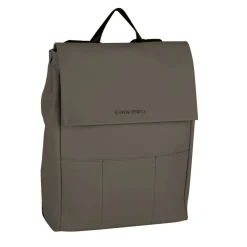 New Rebels Omar Lincoln Taupe 17L Rucksack mit Klappe Wasserabweisend Laptop 15.6
