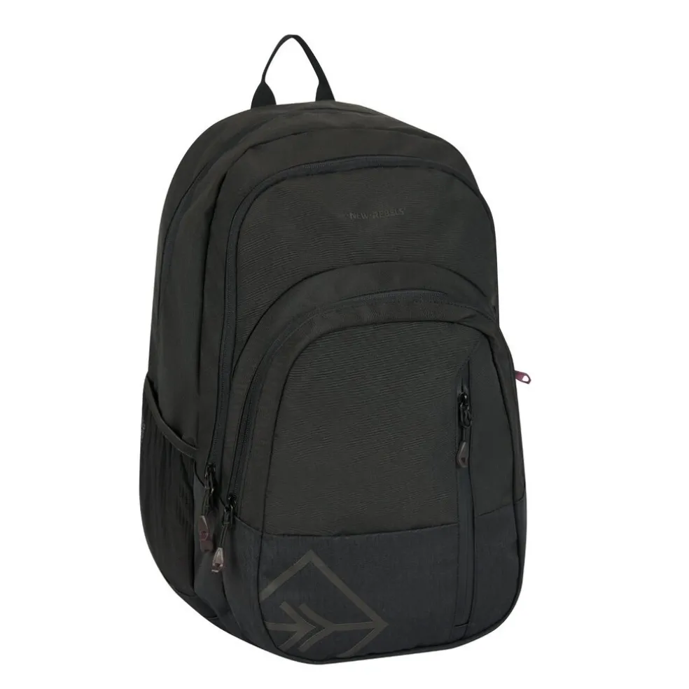 New Rebels Otis - Milcreek Backpack 25L - Duotone - strapazierfähiges, wasserabweisendes Polyester - 15.6" Laptop - Schwarz
