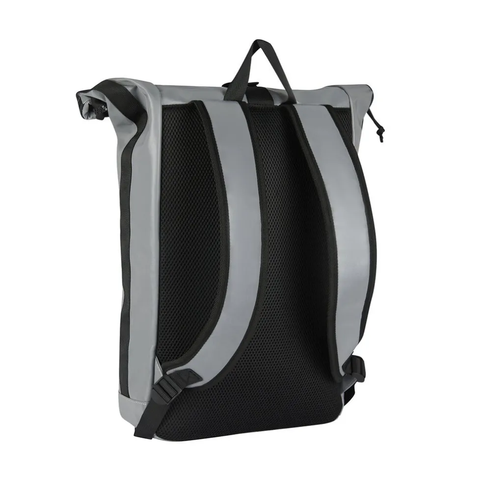 New Rebels Reflect New York Silber 21L Rolltop Rucksack Wasserabweisend Laptop 15.6"