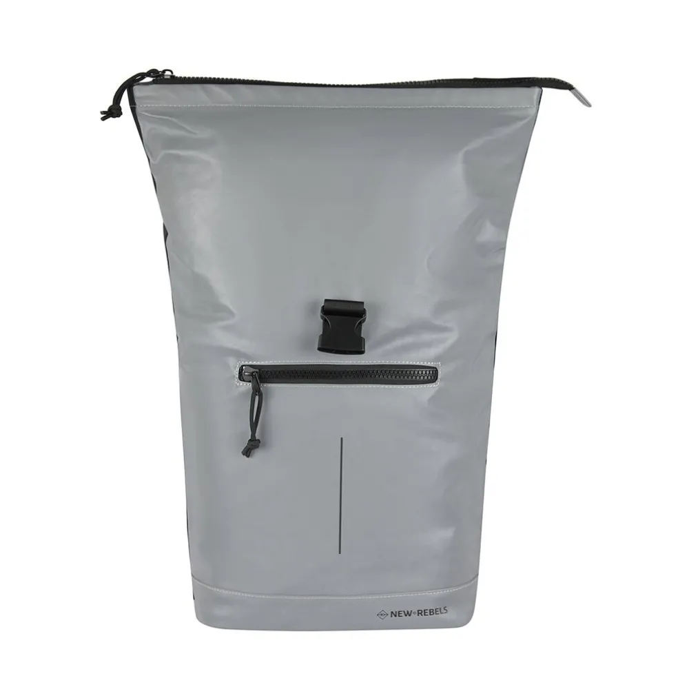 New Rebels Reflect New York Silber 21L Rolltop Rucksack Wasserabweisend Laptop 15.6"