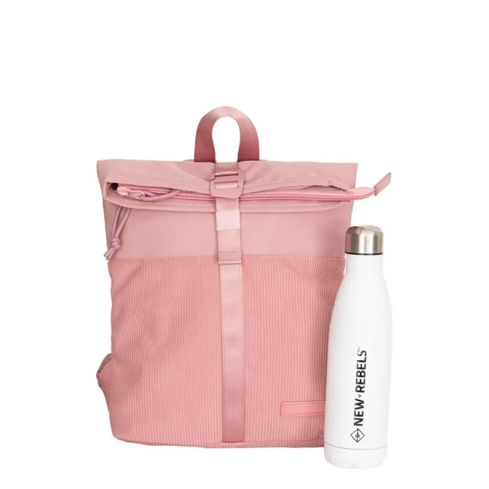 New Rebels Ribbi Los Angeles Rolltop Rucksack Mini Old Pink – 13 l