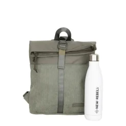 New Rebels Ribbi Los Angeles Rolltop Rucksack Mini Sage Green – 13 l