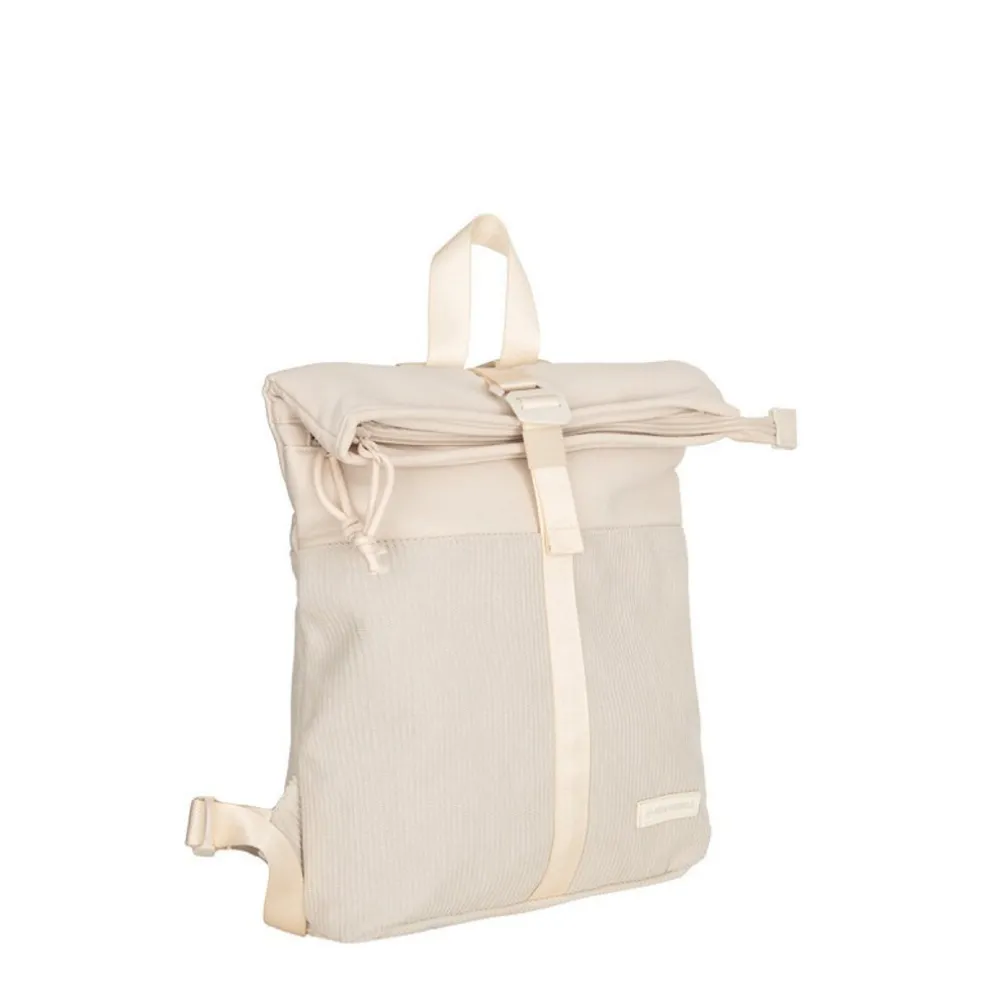 New Rebels Ribbi Los Angeles Rolltop Rucksack Mini Beige – 13 l