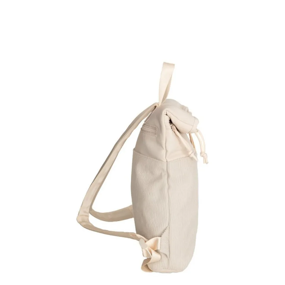 New Rebels Ribbi Los Angeles Rolltop Rucksack Mini Beige – 13 l