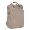 New Rebels Ribbi Milwaukee – Laptoptasche Schultasche Arbeitstasche 15,6 Zoll Laptopfach Rucksack Rib Fabric 18L Taupe
