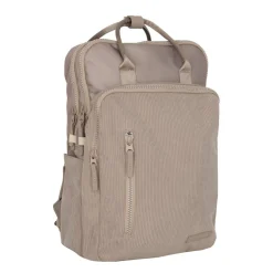 New Rebels Ribbi Milwaukee – Laptoptasche Schultasche Arbeitstasche 15,6 Zoll Laptopfach Rucksack Rib Fabric 18L Taupe