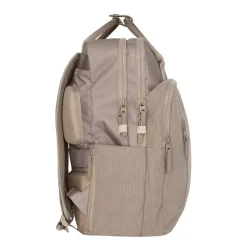 New Rebels Ribbi Milwaukee – Laptoptasche Schultasche Arbeitstasche 15,6 Zoll Laptopfach Rucksack Rib Fabric 18L Taupe
