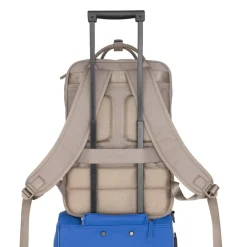 New Rebels Ribbi Milwaukee – Laptoptasche Schultasche Arbeitstasche 15,6 Zoll Laptopfach Rucksack Rib Fabric 18L Taupe