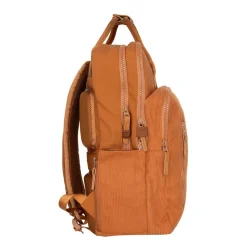 New Rebels Ribbi Milwaukee – Laptoptasche Schultasche Arbeitstasche 15,6 Zoll Laptopfach Rucksack Rib Fabric 18L Coffee Brown