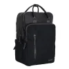 New Rebels Ribbi Milwaukee – Laptoptasche Schulrucksack Arbeitstasche 15,6 Zoll Laptopfach Rippstoff 18L Schwarz