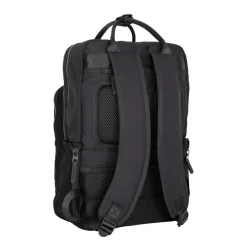 New Rebels Ribbi Milwaukee – Laptoptasche Schulrucksack Arbeitstasche 15,6 Zoll Laptopfach Rippstoff 18L Schwarz